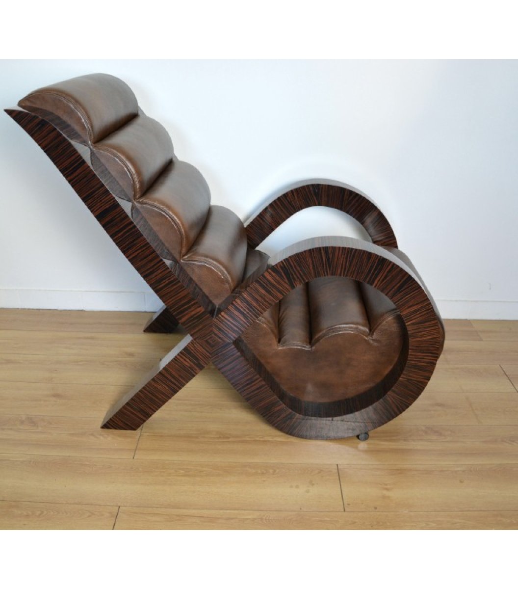 2 Art-Deco-Sessel - Lucca Chair von Jean de Merry