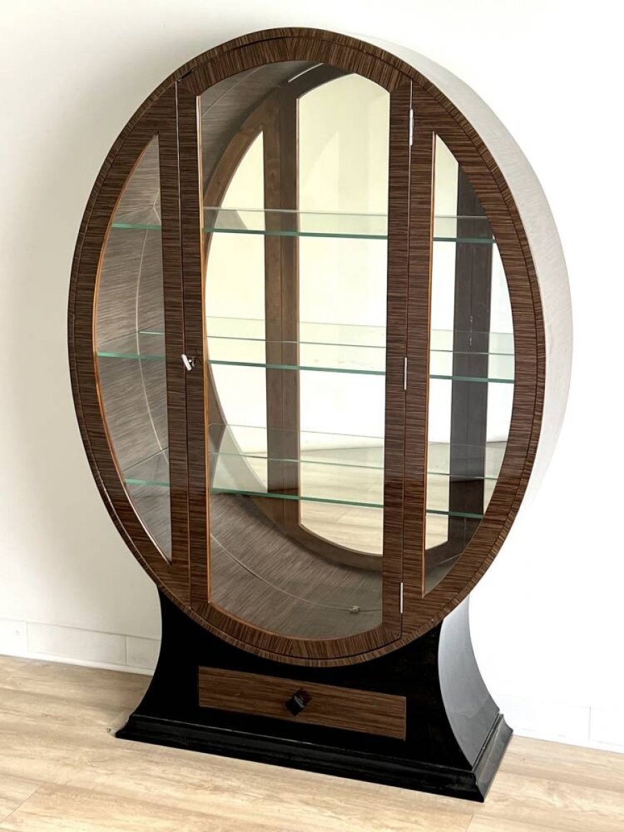 1 witryna-art-deco-okragla-ebonowy-fornir